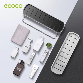 [พร้อมส่ง]Ecoco ชั้นวางของในห้องน้ำ ติดผนัง รับน้ำหนักเยอ 2 ชั้น 3 ชั้น ชุดค่าผสมฟรี