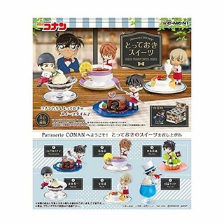 🚒 พร้อมส่ง🔥 Re-Ment Detective Conan Patisserie Conan Special Sweets (ขายแยกกล่อง 6 แบบ)/รีเมนท์ โคนัน ขนมหวานจิ๋ว ของแท้