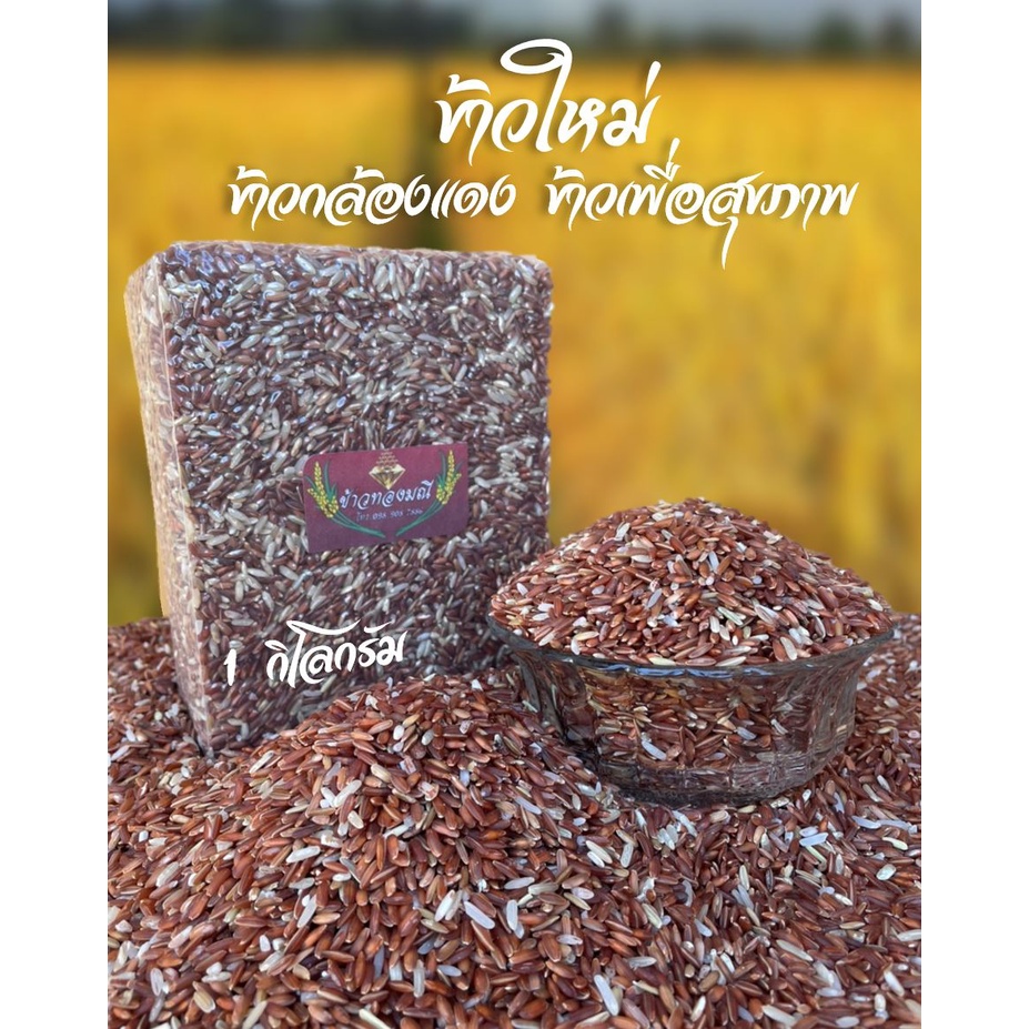 ข้าวกล้องแดงมันปูสุรินทร์แท้ 100% ข้าวหายาก ข้าวน้ำตาลน้อย ป้องกันมะเร็งลำไส้ โรคเหน็บชา โรคโลหิตจาง