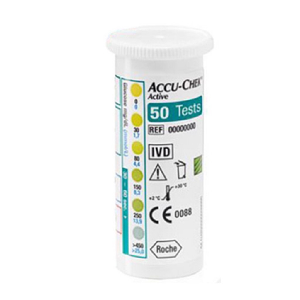 Accu-chek Accuchek Active Test Strip แผ่นตรวจน้ำตาล  (50/100 แผ่น) (EXP:Latest) - รูปที่ 2