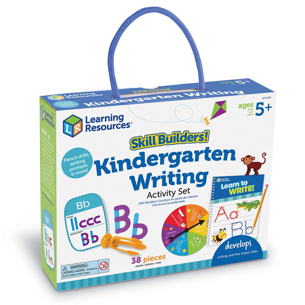 Learning Resources, Skill Builders! Kindergarten Writing ชุดฝึกทักษะ! การเขียนระดับอนุบาล ของเล่นเด็