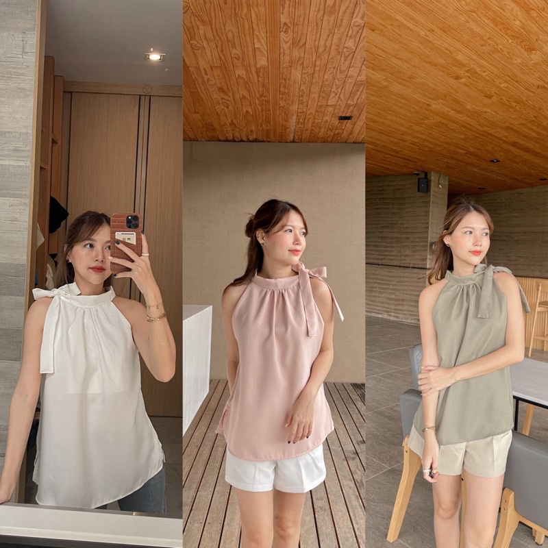 M14- เสื้อคอปีนผูกโบว์งานคุณหนู ✨✨