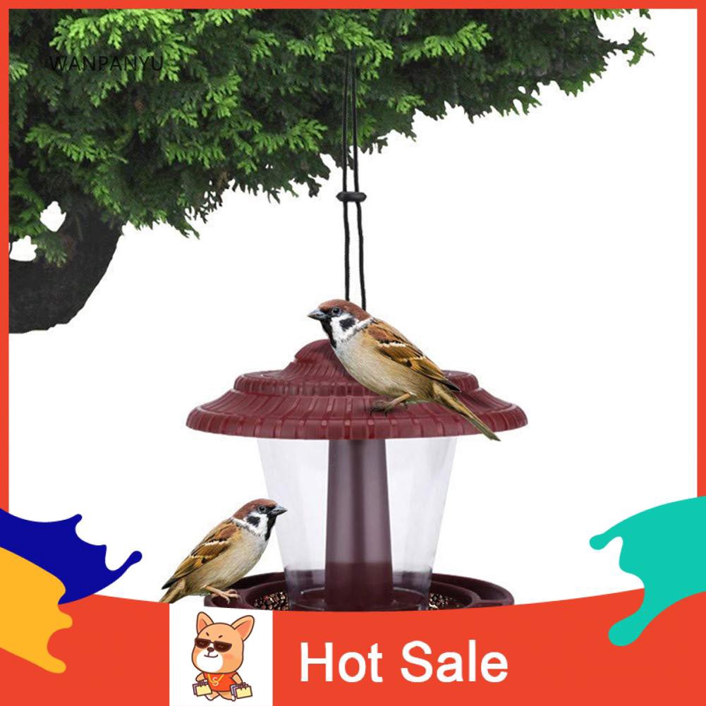 Ready Hanging Bird Feeder Peanut Food Dispenser Container Garden