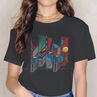 137 Go Nagai Five Kawaii เสื้อยืดลําลอง แขนสั้น คอกลม พิมพ์ลายหุ่นยนต์ Goldrake Grendizer สไตล์วินเทจ โอเวอร์ไซซ์ สําหรั