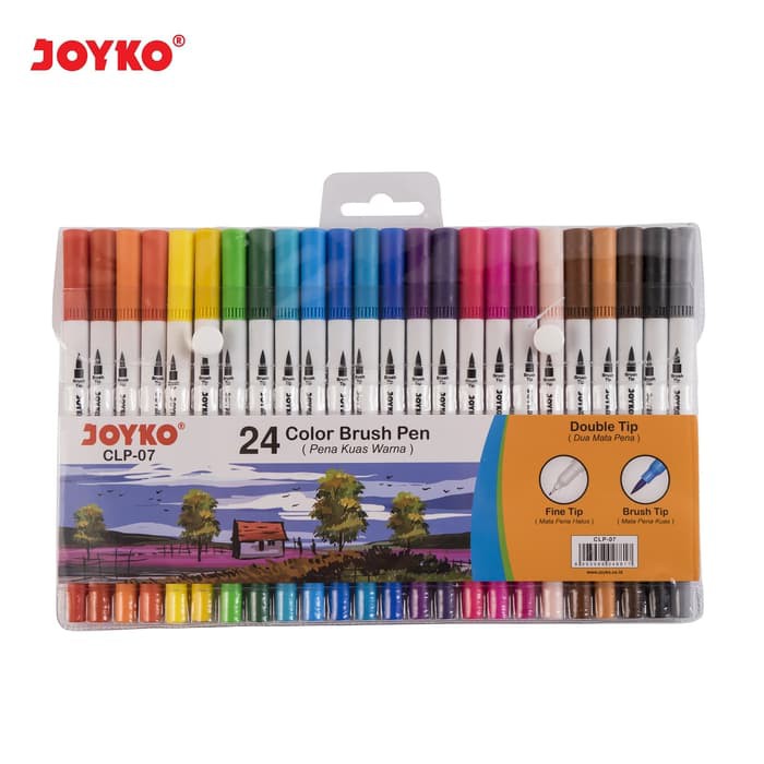 JOYKO CLP-07 ปากกามาร์กเกอร์แปรงทาสี 24 สี - FUN STATIONERY