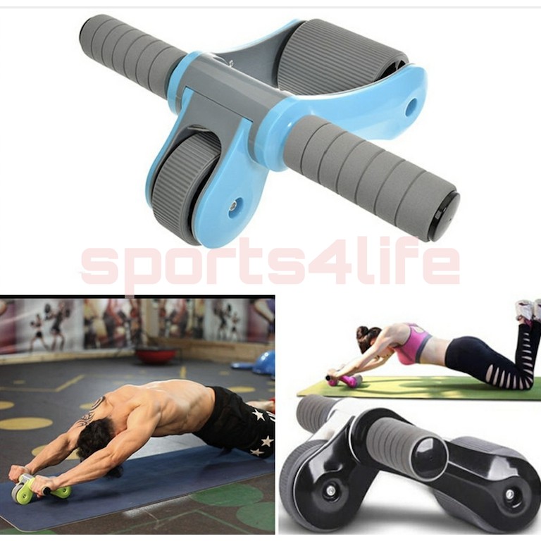 ฟิตเนสยิม Six Pack Solid Abs Roller [Abs Wheel] Abdominal Roller Trainer ล้อออกกําลังกาย (FOC Kneeli
