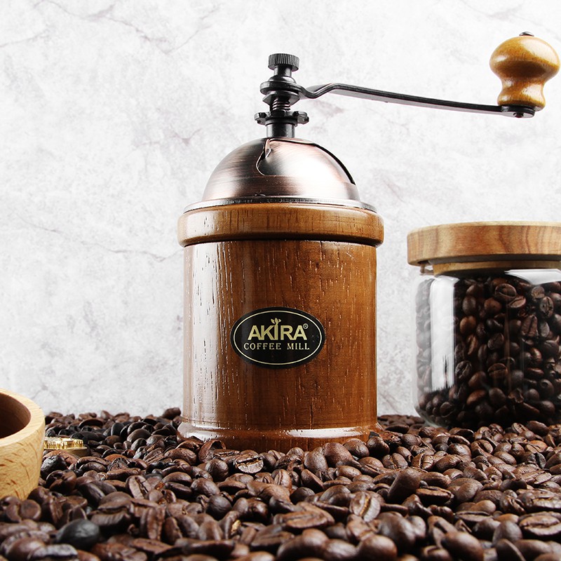 เครื่องบดกาแฟแบบพกพา วินเทจ Coffee Grinder Shopee Thailand