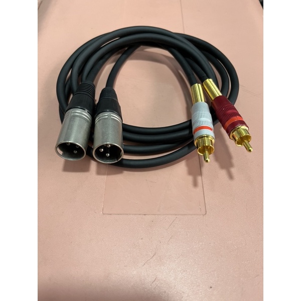 สายxlrผู้-rcaแบบชุด2เส้นทำจากสายชีลสเตอริโอwiremanหัวของmitsumi