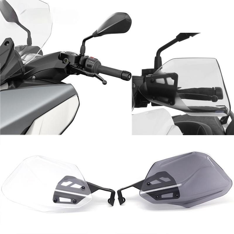 TPARIS Moto Paramani Maniglia, Per BMW C400X C400GT 2018-2020 C400 X GT Mani Protezione Mano Manubrio Hand Guard Shield Leva Di Frizione Prolunga Antivento Protector,Clean Style