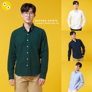 เสื้อเชิ้ตแขนยาว ผ้า Oxford ทรง Regular by Normal Boy