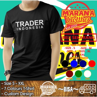 เสื้อยืดวินเทจเสื้อยืด พิมพ์ลาย Trading Forex Trader สไตล์อินโดนีเซียS-5XL