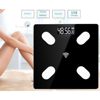 Bluetooth weighing scale เครื่องชั้งน้ำหนักดิจิตอลพร้อมแสดงมวลไขมัน