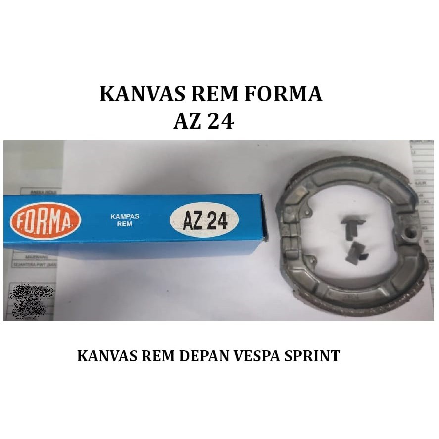 PIRODO TM FORMA AZ24/87/133/136/150/151 แผ่นรองเบรกด้านหลัง