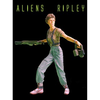 เอเลี่ยน Alien warrior Ellen Ripley + Gun part 1/8 ไวนิล ฟิกเกอร์ โมเดล Vinyl Figure Model