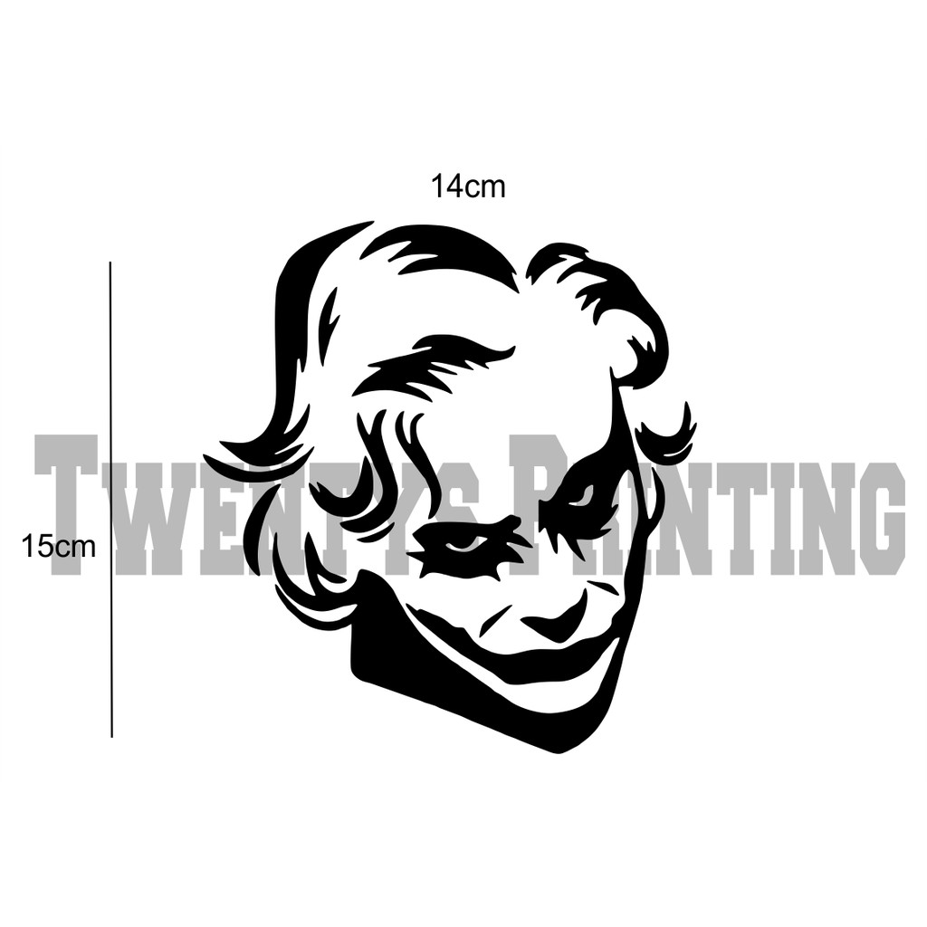 CUTTING STICKERS สติกเกอร์รถ TANK CAP สติ๊กเกอร์ JOCKER สติ๊กเกอร์