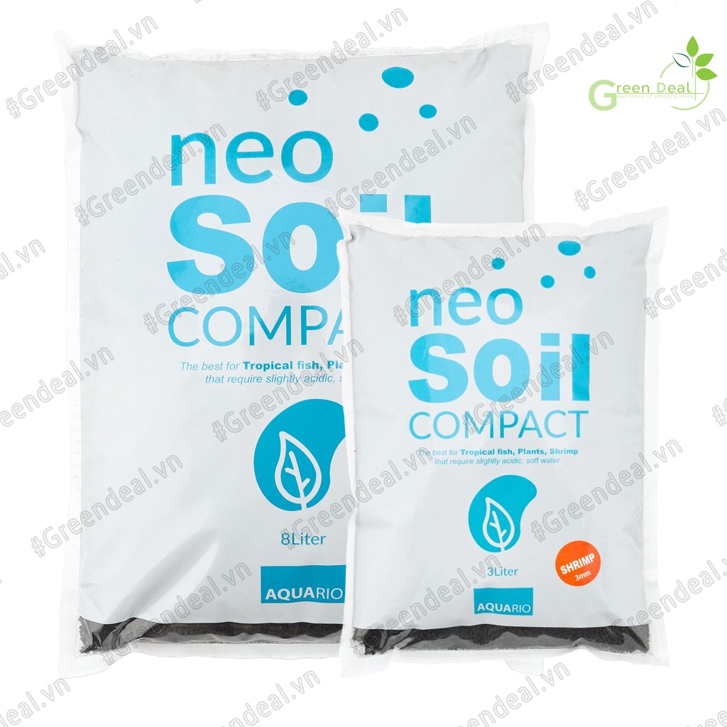 Aquario - Neo Soil Compact Shrimp ( ถุง 8 ลิตร ) | ดินชั ้ นสูงเชี ่ ยวชาญในการเลี ้ ยงกุ ้ งประดับ