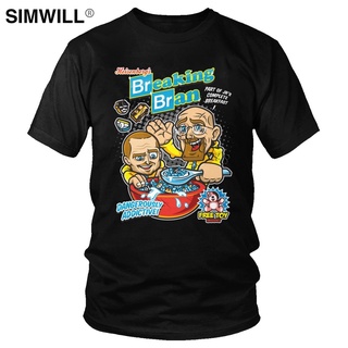 เสื้อยืดพิมพ์ลายแฟชั่น เสื้อยืดคอกลม แขนสั้น ผ้าฝ้าย ลาย Breaking Bad สีขาว สําหรับผู้ชาย