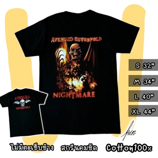 📌 ส่งฟรี📦เสื้อวง Avenged Sevenfold เสื้อยืดแฟชั่น ชาย หญิง เสื้อวง90 เสื้อยืดวินเทจ เสื้อทัวร์ ราคาส่งถูกที่สุดเสื้อดำ