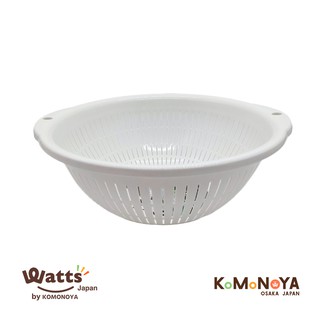 Komonoya ตะแกรงพลาสติกทรงกลมสีขาว