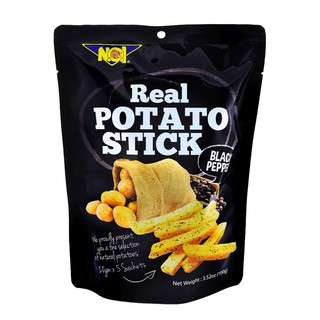 Noi Potato Stick Black Pepper 100g น้อยมันฝรั่งแท่งพริกไทยดำ 100 กรัม