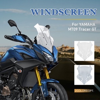 Ultrasupplier Motorcycle Touring Windscreen Windshield For Yamaha MT09 MT-09 MT 09 Tracer 900 GT FJ09 2018 2019 2020 Double Bubble Deflector