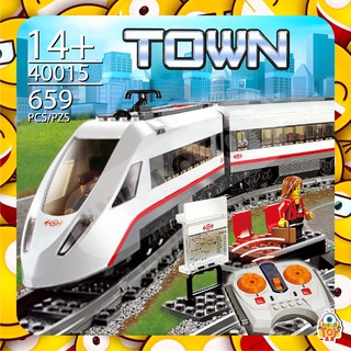 ตัวต่อ 40015 ชุด TOWN รถไฟความเร็วสูง จำนวน 659 ชิ้น