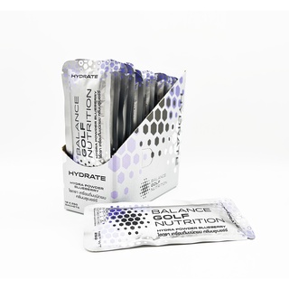 HYDRATE Electrolyte Powder Box :  Blueberry (ไฮเดรต ผลิตภัณฑ์เสริมอาหารแบบผงชงดื่ม : รสบลูเบอร์รี่)