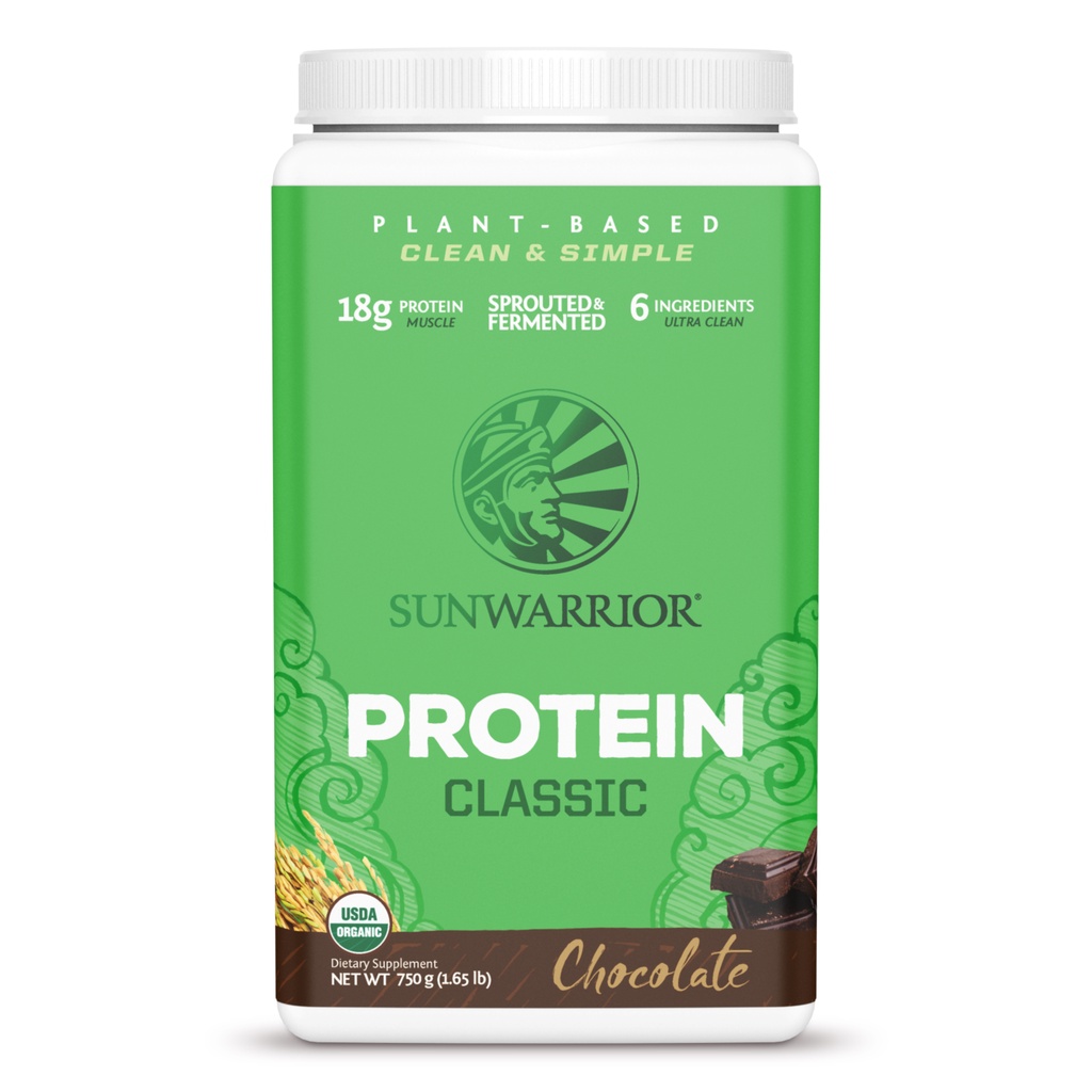 SunWarrior Classic Protein (โปรตีนจากข้าวออร์แกนิค) 750 g. (30 servings)