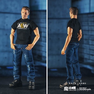 112 New Soldier Clothing Men6Action Figure-Inch ชุดเสื้อแขนสั้น กางเกงยีน พิมพ์ลาย สําหรับผู้ชาย