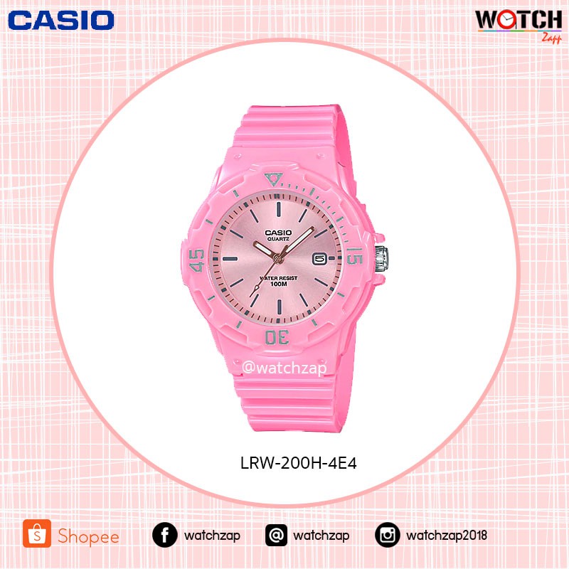 Casio Standard นาฬิกาข้อมือผู้หญิง สายเรซิ่น รุ่น LRW-200H Series