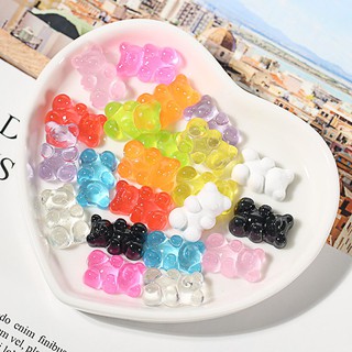 [Cream phone case DIY] Korean cartoon jelly bear diy cream glue Epoxy phone case hairpin hair accessories hair rope clothing accessories accessories