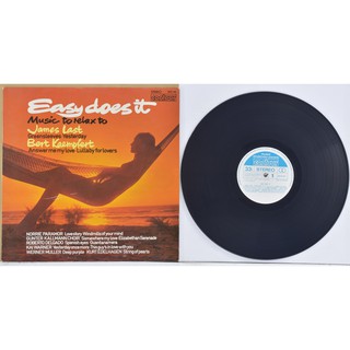 1 แผ่นเสียง 12นิ้ว F38 EASY DOES ITแผ่น VG+ ริ้วรอยบาง เสียงรบกวนมีน้อยนิด ไม่มีรอยลึก ปกVG++มีตำหนิขอบนิดหน่อย