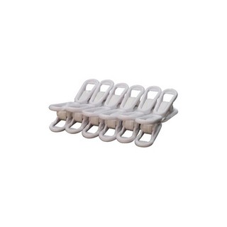 กิ๊บหนีบผ้า A1 สีขาว (1X12)