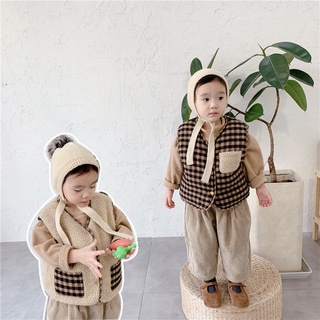 Childrens  Baby Autumn Cardigan Clothing Kids Warm Wearing Children Sleeveless Cardigan