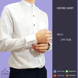 เสื้อเชิ้ตคอจีน เสื้อคอจีน แขนยาว ใส่ทำงาน ใส่เที่ยว สินค้าคุณภาพ ผ้า Oxford 👍🏻