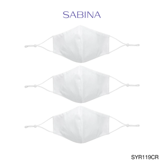 Sabina หน้ากากอนามัย (Set 3 ชิ้น) TRIPLE MASK LIGHT รหัส SYR119CR สีขาว