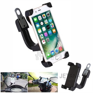 ตัวจับโทรศัพท์ GPS 360องศา ขยายได้ถึง 7 นิ้ว มอเตอร์ไซค์ จักรยานยนต์ Bike Mount Holder อุปกรณ์เสริมมอเตอร์ไซค์ (สีดำ)