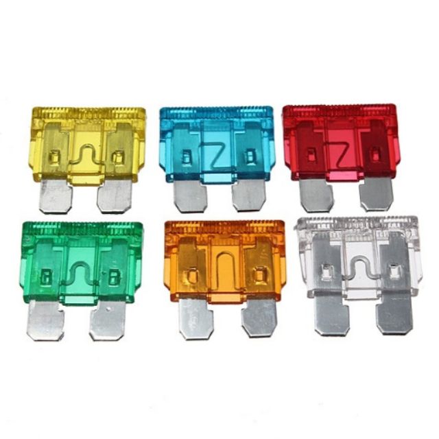 2PC รถฟิวส์ใบมีดขนาดกลางใบมีดฟิวส์ 2A 3A 5A 7.5A 10A 15A 20A 25A 30A Fuis Kereta มอเตอร์ Van Lori