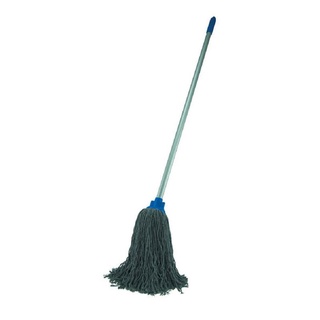 ไม้ม็อบหัวจุกผ้าฝ้าย สีเทา นิวสปองส์ M4 ไม้ถูพื้น ไม้รีดน้ำ Cotton spigot mop, gray, New Sponge M4