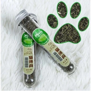 BN-022 ผงแคทนิปชนิดหลอด (Catnip) – กัญชาแมวเกรดพรีเมี่ยม Cat Mint Natural Organic Premium – ชนิดแห้ง บรรจุหลอด ใช้งานสะ