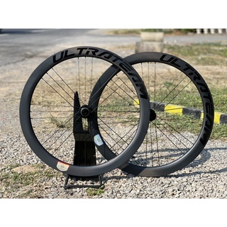 *ผ่อนได้*ล้อเสือหมอบคาร์บอน ULTRATEAM G3 Disc ดิสก์เบรค 50/50 เเกน12mm.100/142. Centerlock