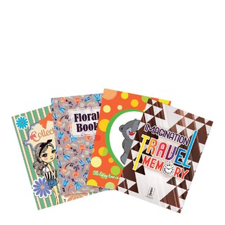 สมุดเย็บลวด A7 30 แผ่น 60 แกรม F-A7306 แพ็ค 12 เล่ม Staple book A7 30 sheets 60 gsm F-A7306 pack 12 books