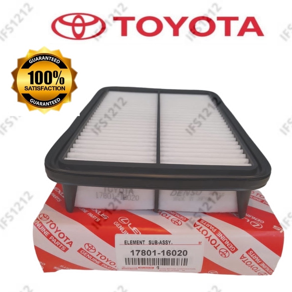 17801-16020 TOYOTA AIR FILTER AVANZA 1.3 KEMBARA OLD CELICA F601 ZZT231 2005 2006