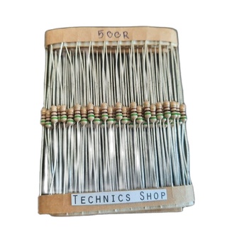 ตัวต้านทาน 500 โอห์ม 1/4W จำนวน 20 ตัว Resistor 500 Ohm 20 pcs.