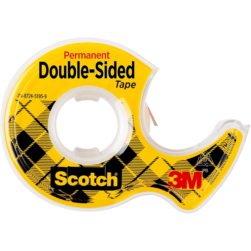 3M : 3M136* เทปกาวสองหน้า Scotch Double Sided Tape, 1/2 x 250 Inches