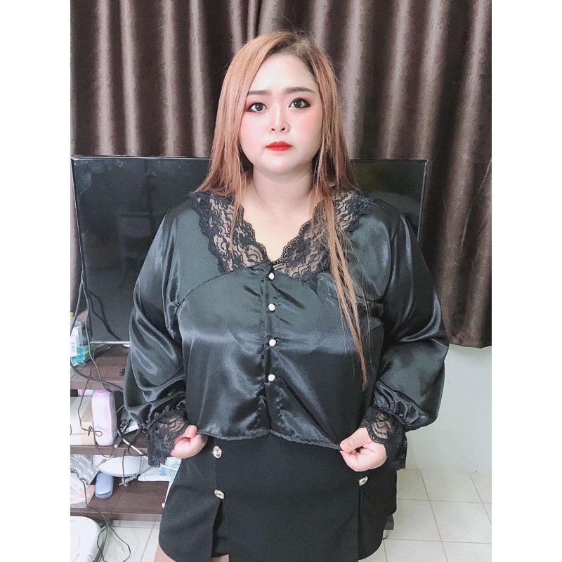 เสื้อเชิ้ตครอป ไซส์ใหญ่