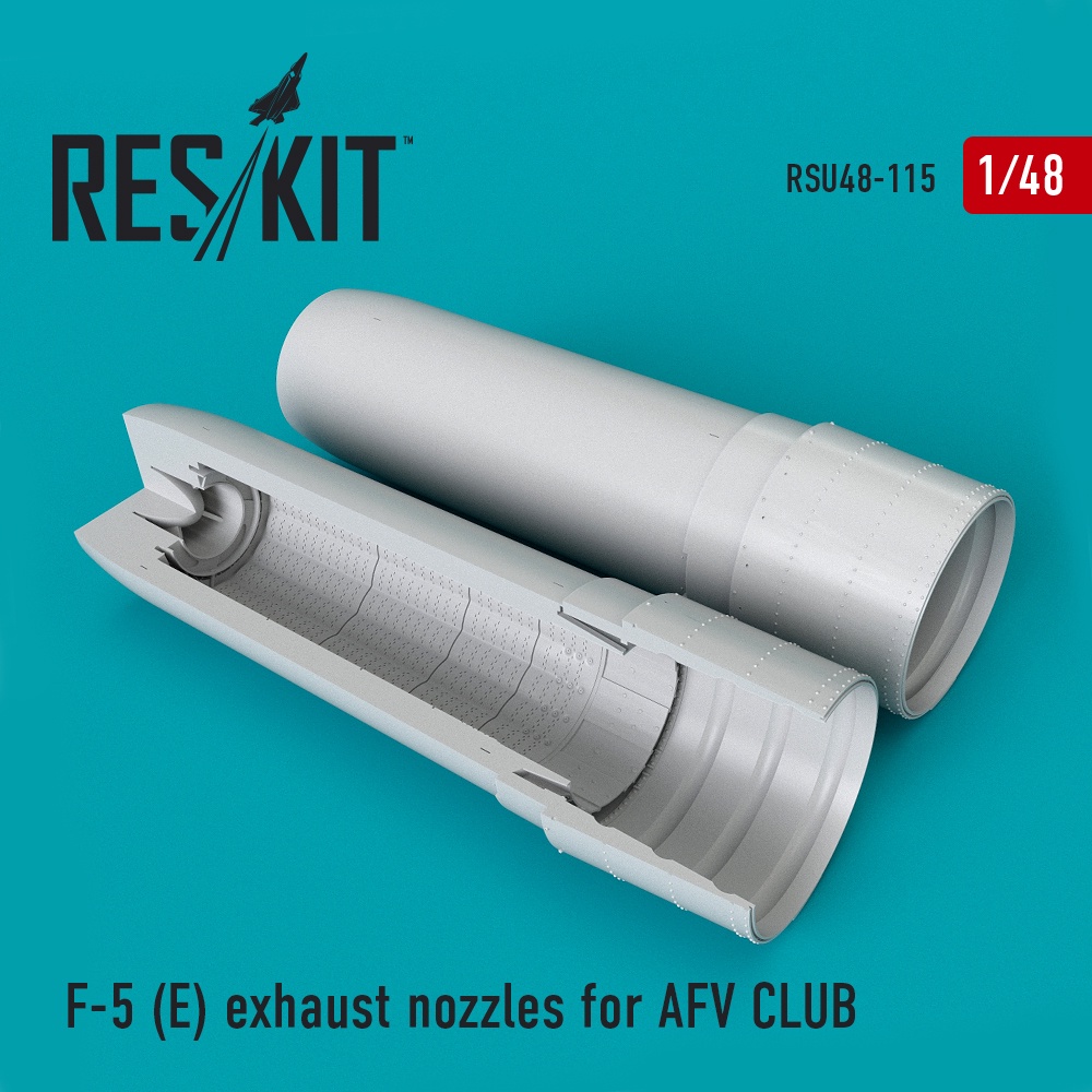 RSU48-0115 F-5E exhaust nozzles for AFV CLUB (1/48)