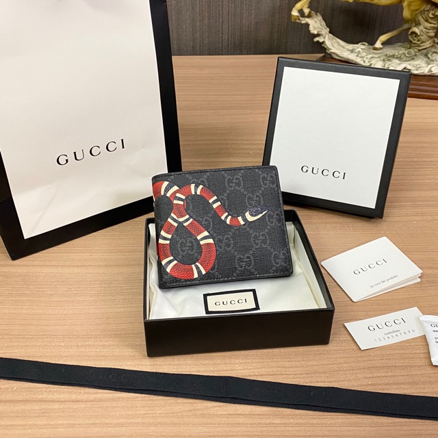 Gucci kingsnake bi-fold wallet