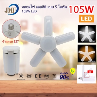 พร้อมส่ง JMF หลอดไฟ LED หลอดไฟทรงใบพัด พับเก็บได้ ปรับมุมโคมไฟได้ ประหยัดพลังงานไฟ ไฟตลาดนัด