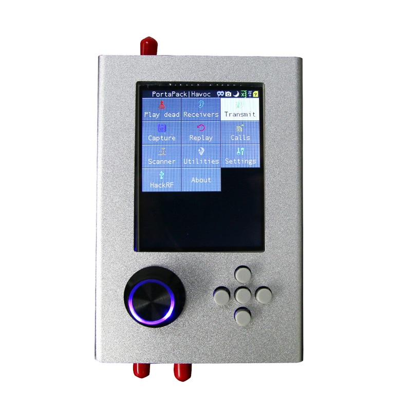 เสาอากาศวิทยุ HackRF Portapack H2 Mayhem Firmware Flashed+HackRF One+5 1MHz เป็น 6GHz SDR สีเงิน #6